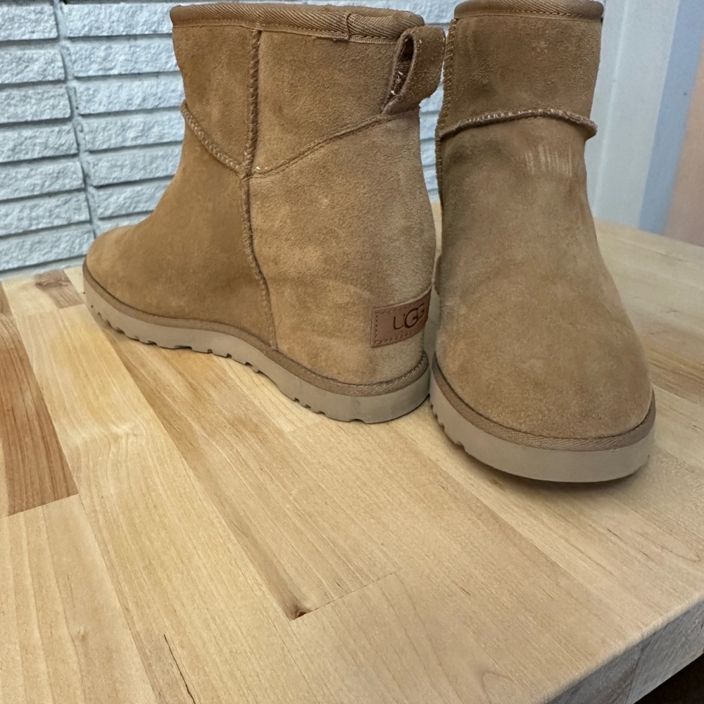 UGG Tan Suede Wedge Boots